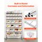 Rolling Bin Storage Rack with Organizer Bins Steel Wire Shelf on Wheels